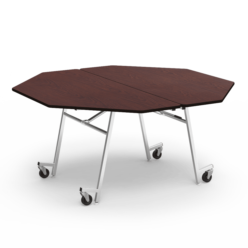 Virco MT60OCT - Octagonal Mobile Cafeteria Table - T-mold Edge - 60" Dia (Virco MT60OCT) - SchoolOutlet
