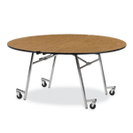 Virco MT60RAE - Round Mobile Folding Cafeteria Table - Sure Edge - 60