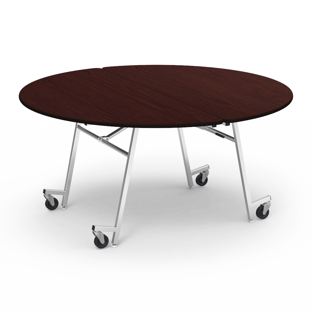 Virco MT60RAE - Round Mobile Folding Cafeteria Table - Sure Edge - 60" Diameter - SchoolOutlet