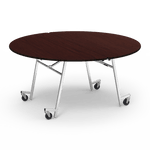 Virco MT60RAE - Round Mobile Folding Cafeteria Table - Sure Edge - 60