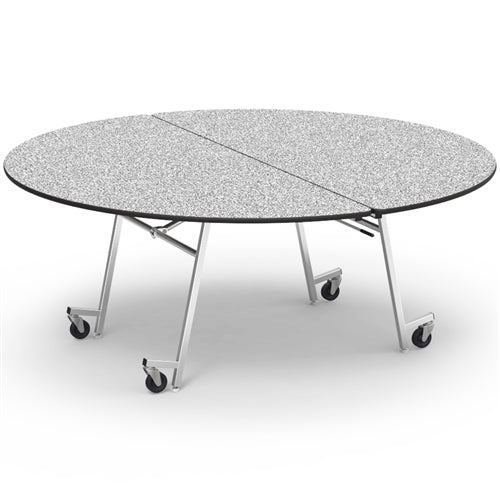 Virco MT72RAE - Round Mobile Folding Cafeteria Table - Sure Edge - 72" Dia (Virco MT72RAE) - SchoolOutlet