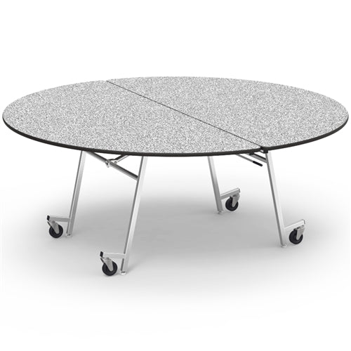 Virco MT72RAE - Round Mobile Folding Cafeteria Table - Sure Edge - 72" Dia (Virco MT72RAE) - SchoolOutlet