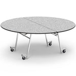 Virco MT72RAE - Round Mobile Folding Cafeteria Table - Sure Edge - 72