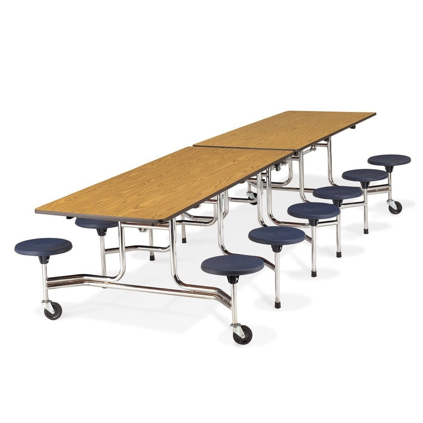 Ada Seating Table Virco Rectangle Cafeteria Table with Attached Stools - ADA Compliant ...