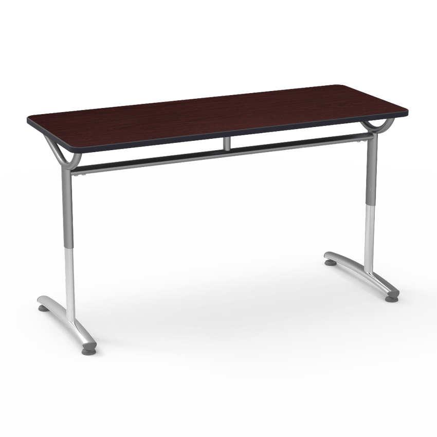 Virco TE24608YADJ - TEXT Series Adjustable Height Training Table - 24"W x 60"L (Virco TE24608YADJ) - SchoolOutlet