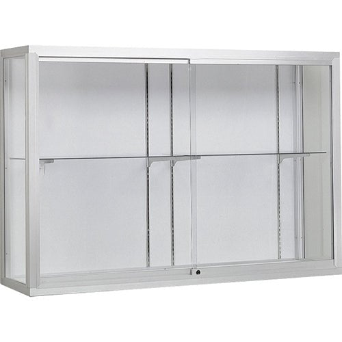 Waddell Champion 1200 Wall Case w/ Cork Back & Anodized Aluminum Frame - 120"W x 48"H x 16"D(Waddell WAD-12410-CK) - SchoolOutlet
