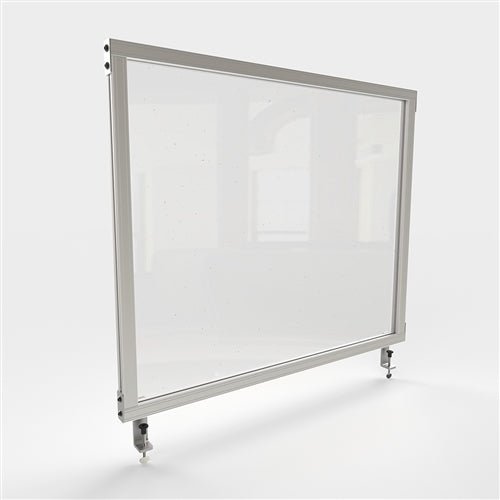 Ghent Desktop Attachable Plastic Protection Screen, Clear, 24"H x 29"W - SchoolOutlet