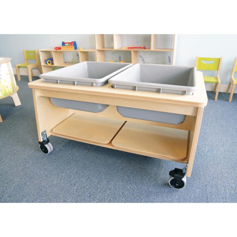 Whitney Brothers Whitney Plus Two Tub Sand and Water Table (Whitney Brothers WHT-CH4049) - SchoolOutlet