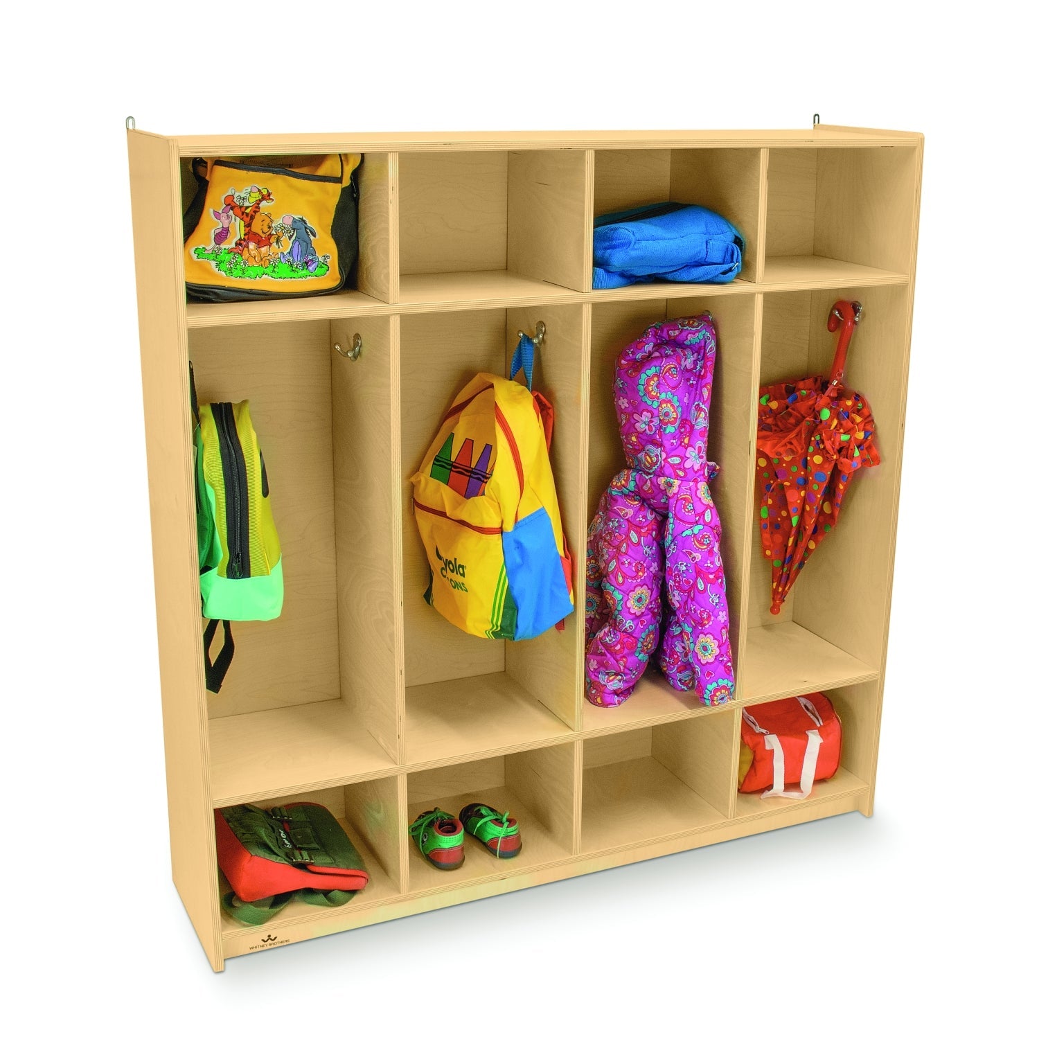 Whitney Brothers Four Section Coat Locker(Whitney Brothers WHT-WB0128) - SchoolOutlet