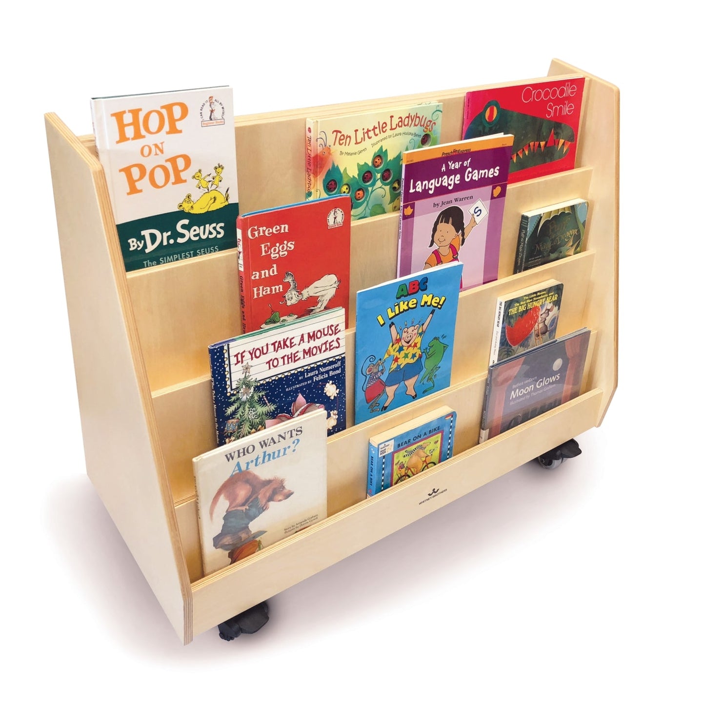Whitney Brothers Deluxe Two Sided Mobile Book Display(Whitney Brothers WHT-WB0136) - SchoolOutlet
