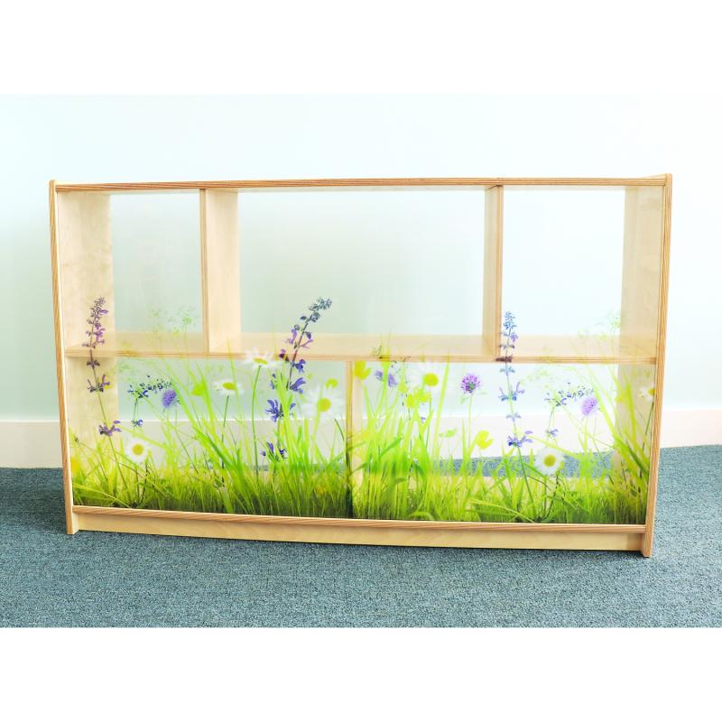 Whitney Brothers Nature View Acrylic Back Cabinet 30"H (WHT-WB0248) - SchoolOutlet
