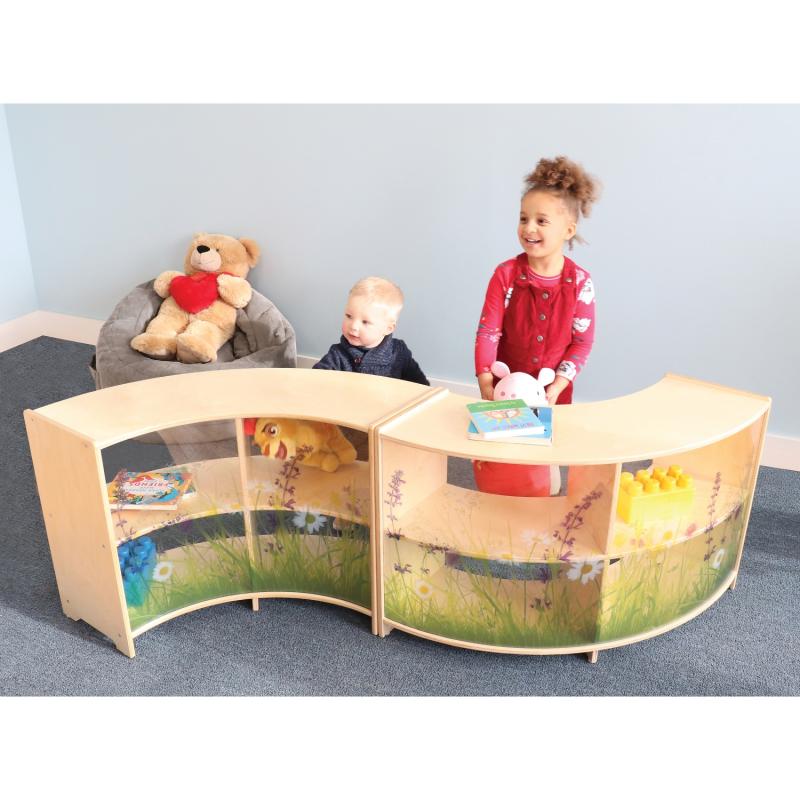 Whitney Brothers Nature View Curve Out Cabinet 24"H (WHT-WB0438) - SchoolOutlet