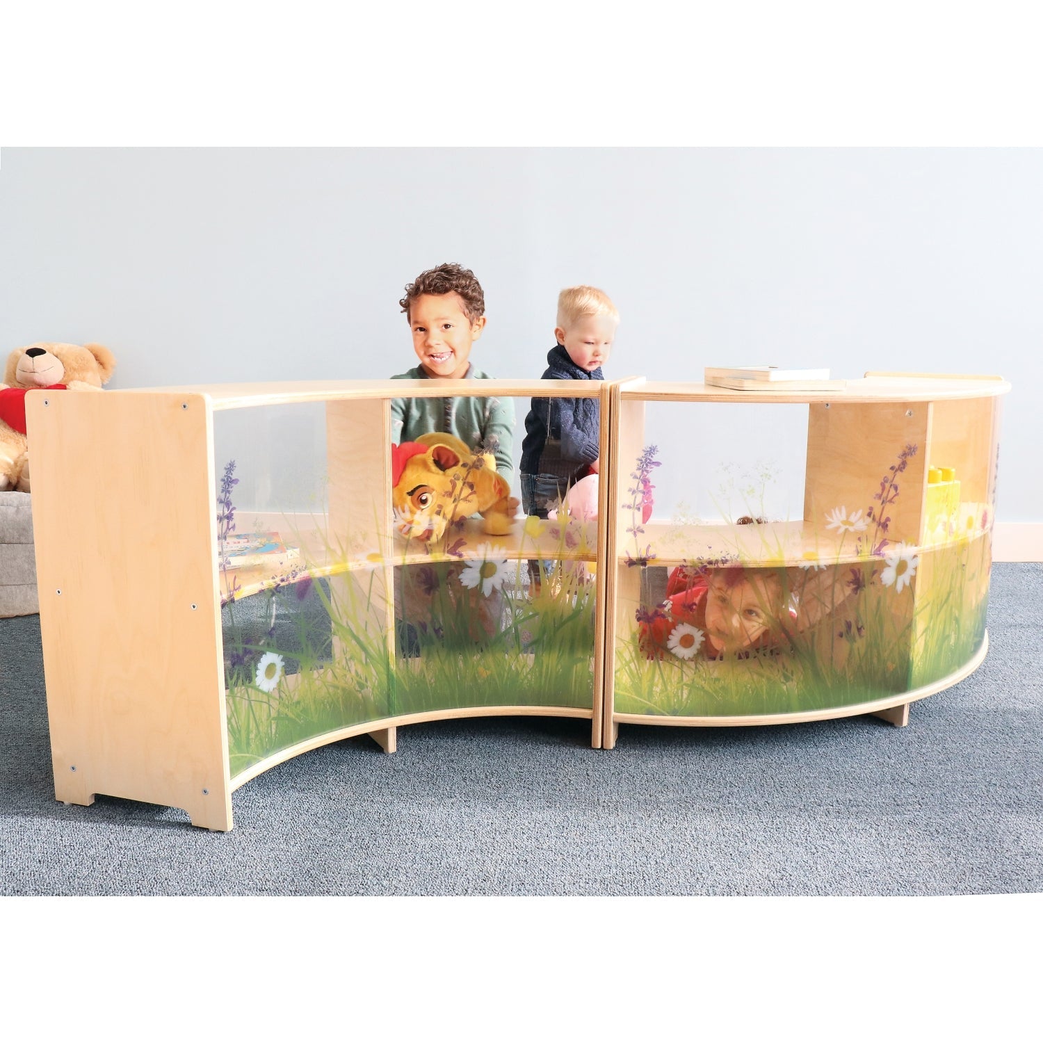 Whitney Brothers Nature View Curve Out Cabinet 24"H (WHT-WB0438) - SchoolOutlet