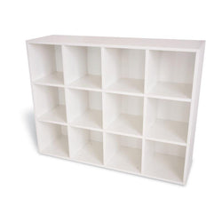 Whitney Brothers Whitney White 12 Cubby Backpack Storage (Whitney Brothers WHT-WB0661)