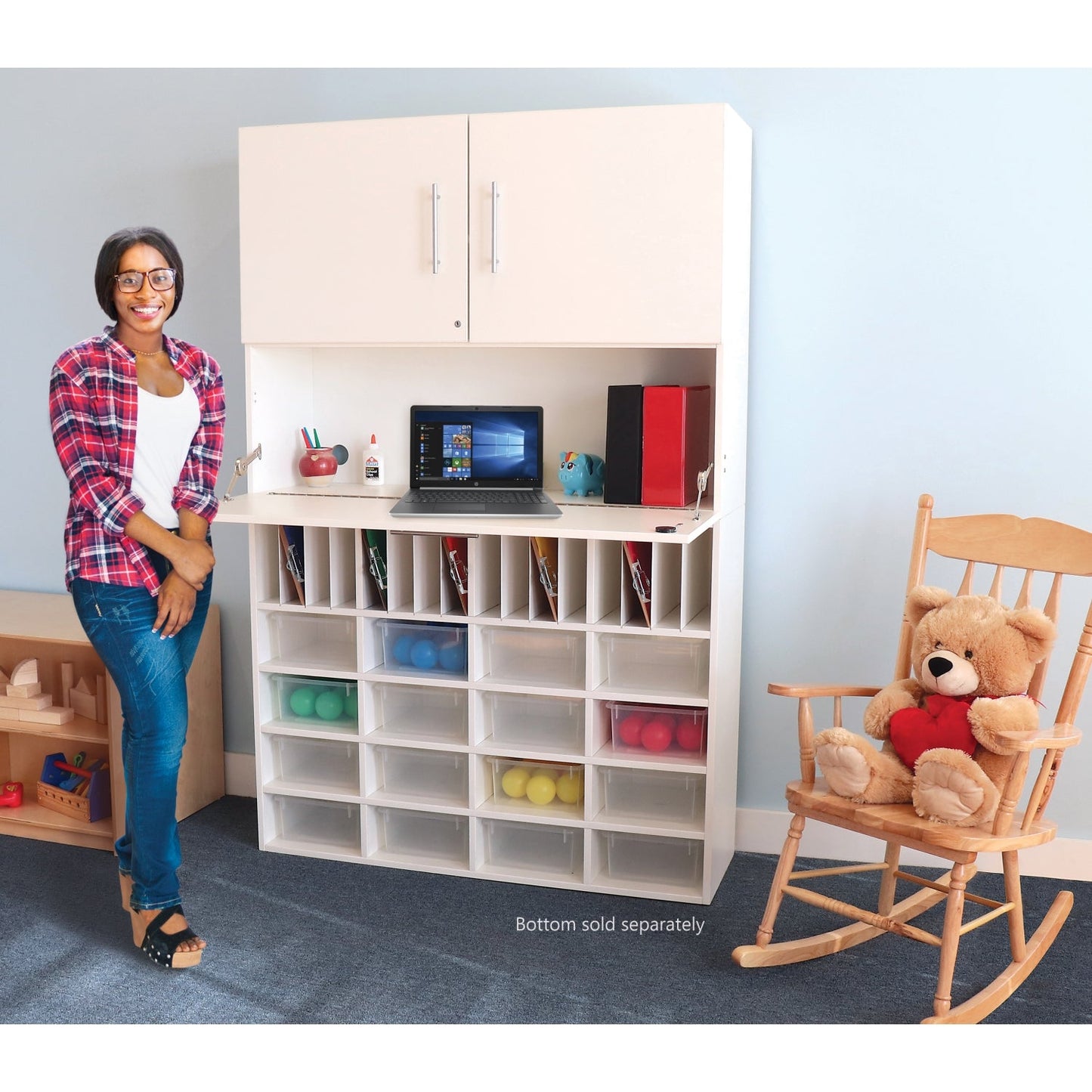 Whitney Brothers Whitney White Workstation Cabinet(Whitney Brothers WHT-WB0662) - SchoolOutlet