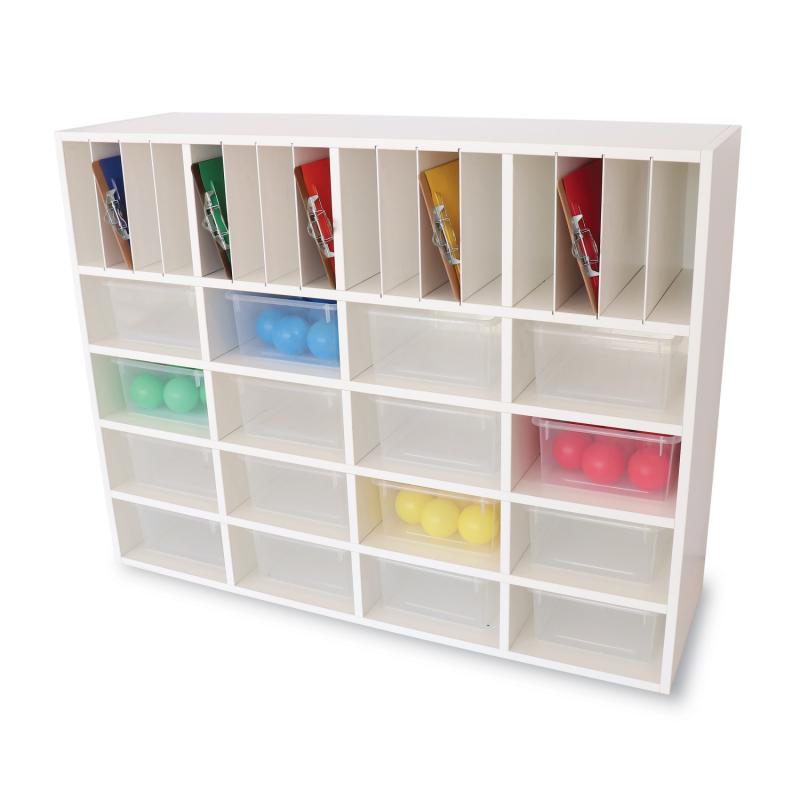 Whitney Brothers Whitney White Cubby Organizer Cabinet(Whitney Brothers WHT-WB0664) - SchoolOutlet