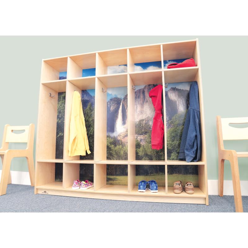 Whitney Brothers Nature View Five Section Coat Locker (WHT-WB0852) - SchoolOutlet