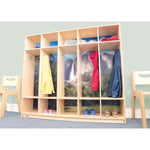 Whitney Brothers Nature View Five Section Coat Locker (WHT-WB0852) - SchoolOutlet