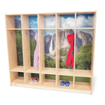 Whitney Brothers Nature View Five Section Coat Locker (WHT-WB0852) - SchoolOutlet
