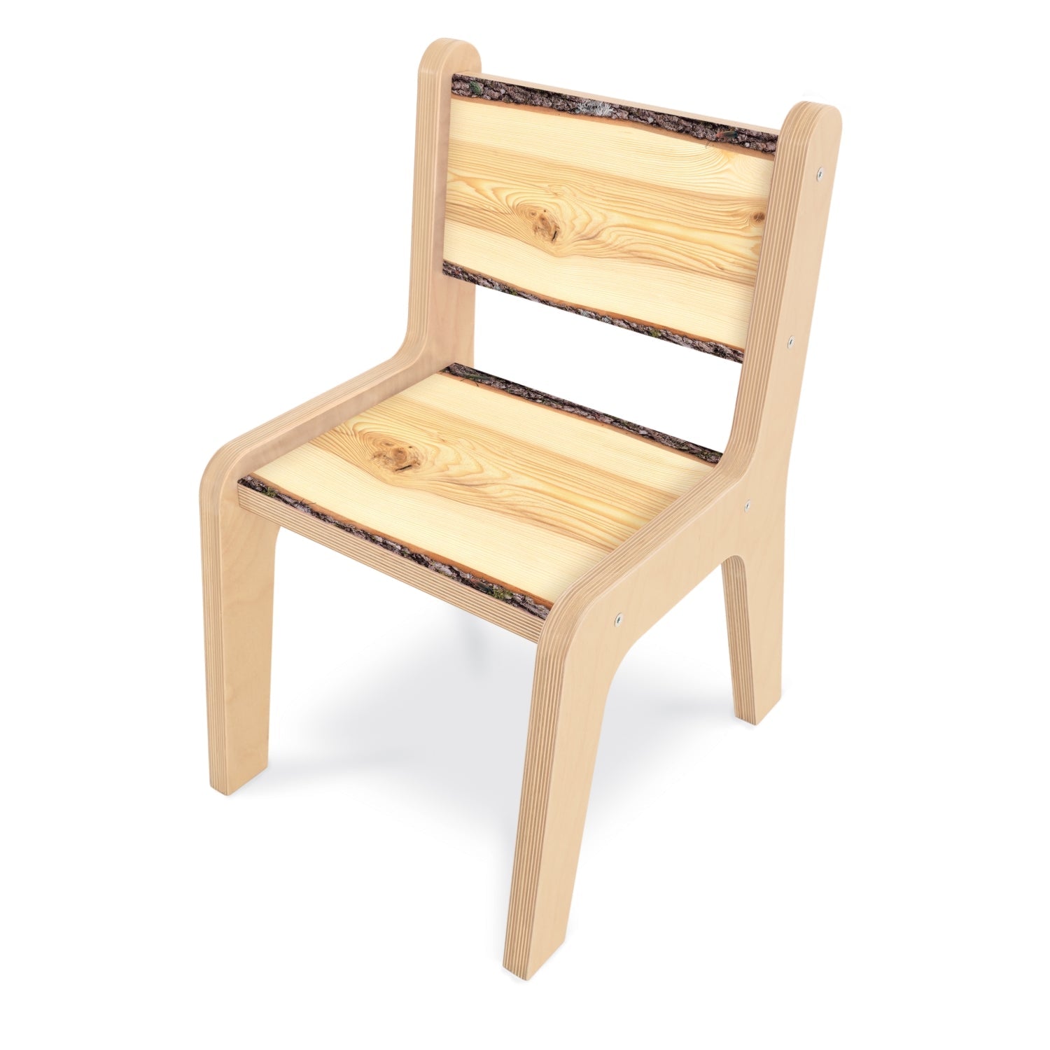 Whitney Brothers Nature View Live Edge Chair 12" Height - SchoolOutlet
