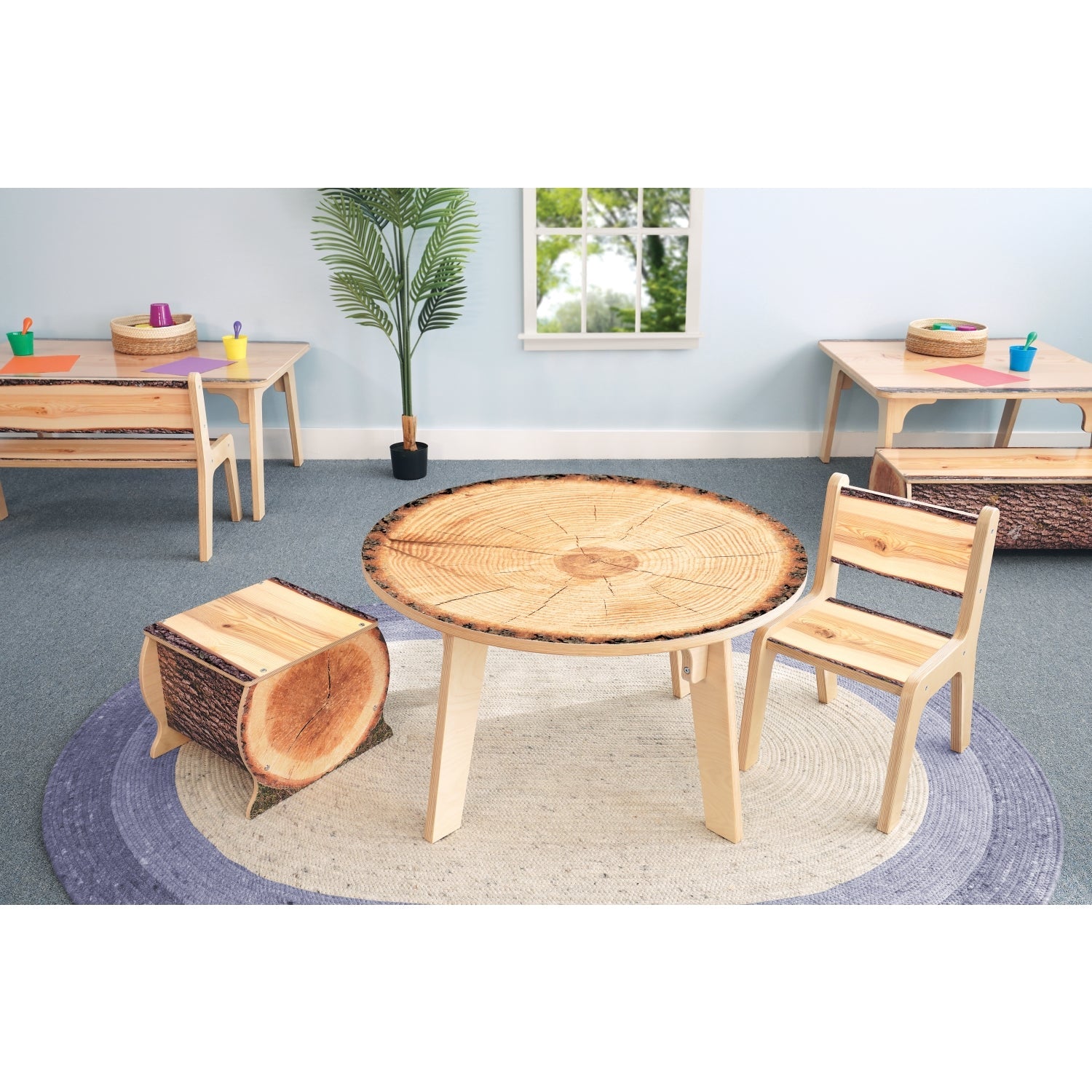 Whitney Brothers Nature View Live Edge Chair 12" Height - SchoolOutlet
