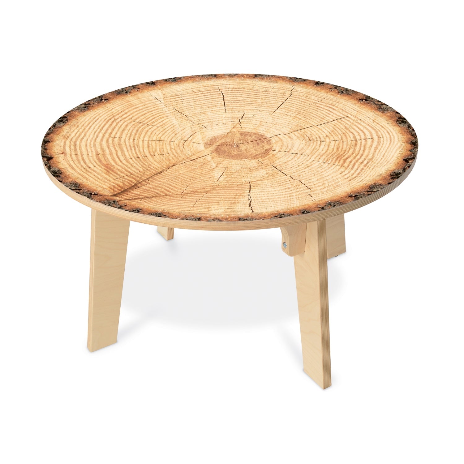 Whitney Brothers Nature View Live Edge Round Table 20" Height - SchoolOutlet