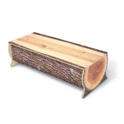 Whitney Brothers Nature View Live Edge Log Bench 10" Height