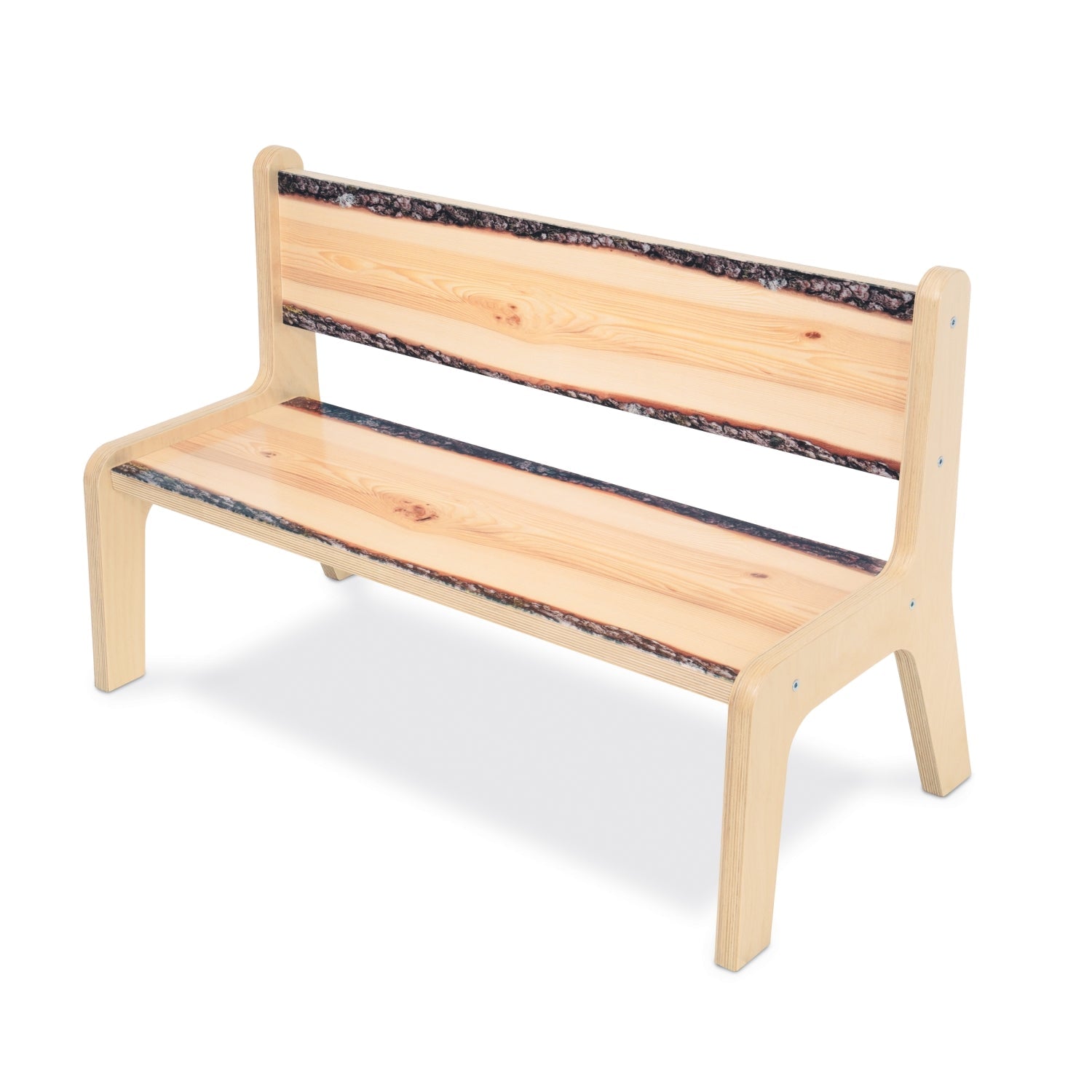 Whitney Brothers Nature View Live Edge Bench 10" Height - SchoolOutlet