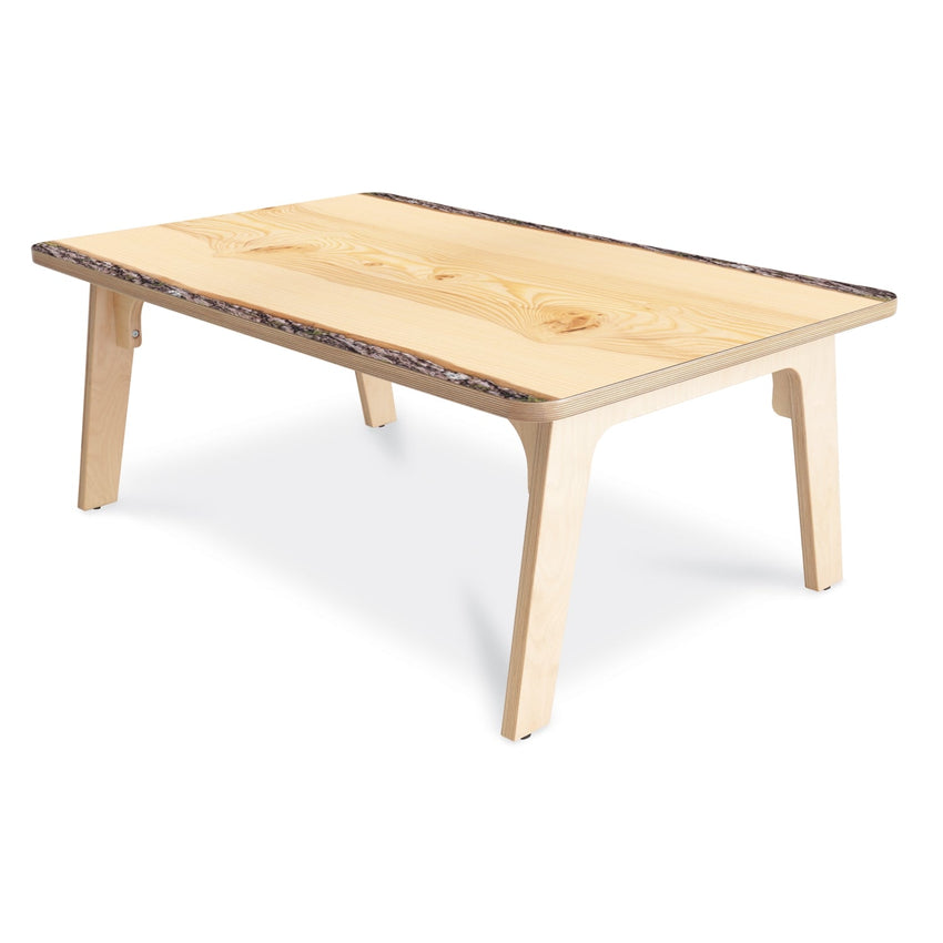 Whitney Brothers Nature View Live Edge Rectangle Table 18" Height - SchoolOutlet