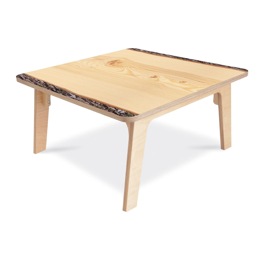 Whitney Brothers Nature View Live Edge Square Table 18" Height - SchoolOutlet