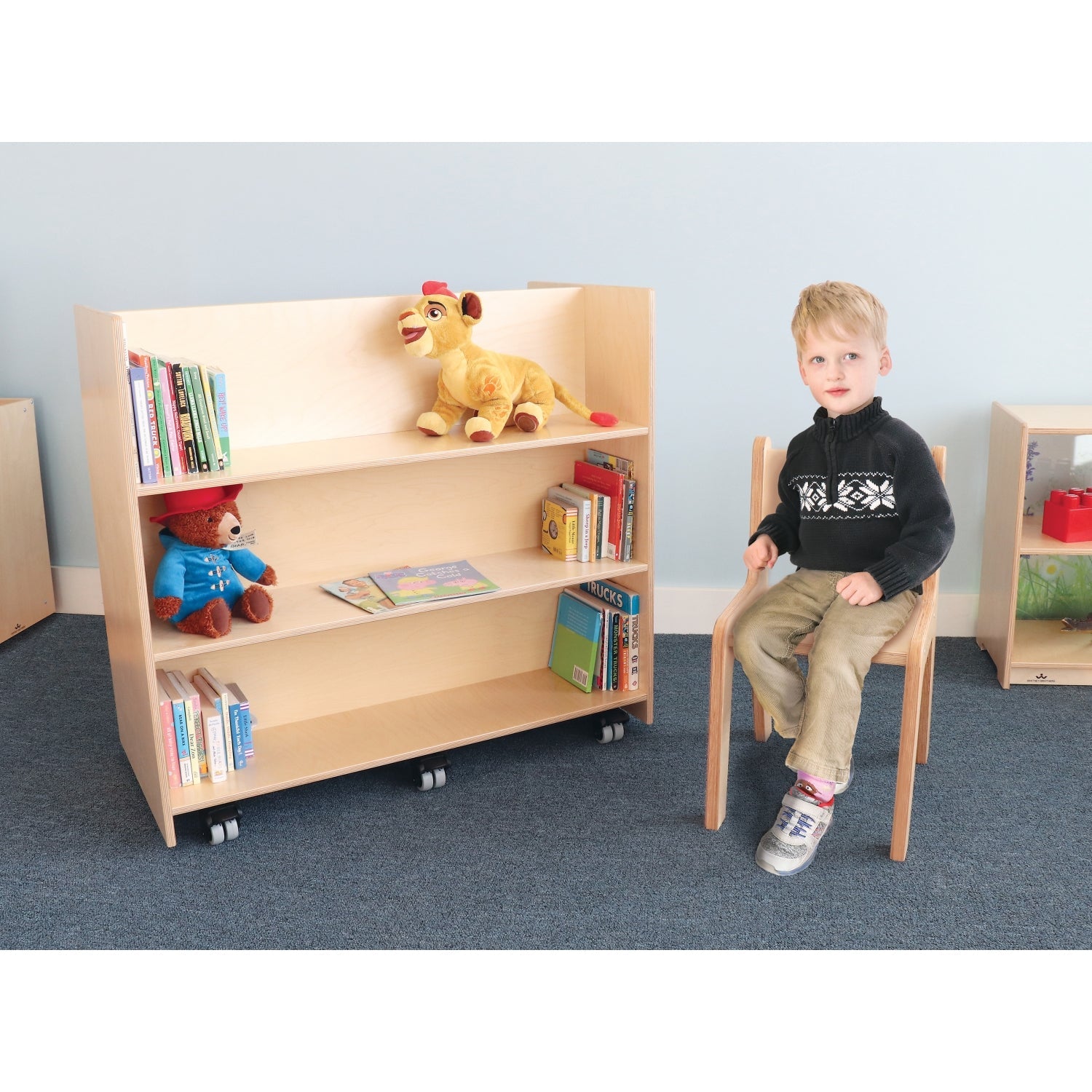 Whitney Brothers Two Sided Book Transportation Center(Whitney Brothers WHT-WB1037) - SchoolOutlet
