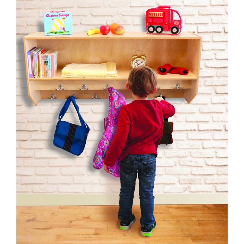 Whitney Brothers Double Row Wall Mounted Coat Rack(Whitney Brothers WHT-WB1056) - SchoolOutlet