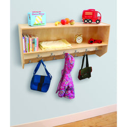 Whitney Brothers Double Row Wall Mounted Coat Rack(Whitney Brothers WHT-WB1056)