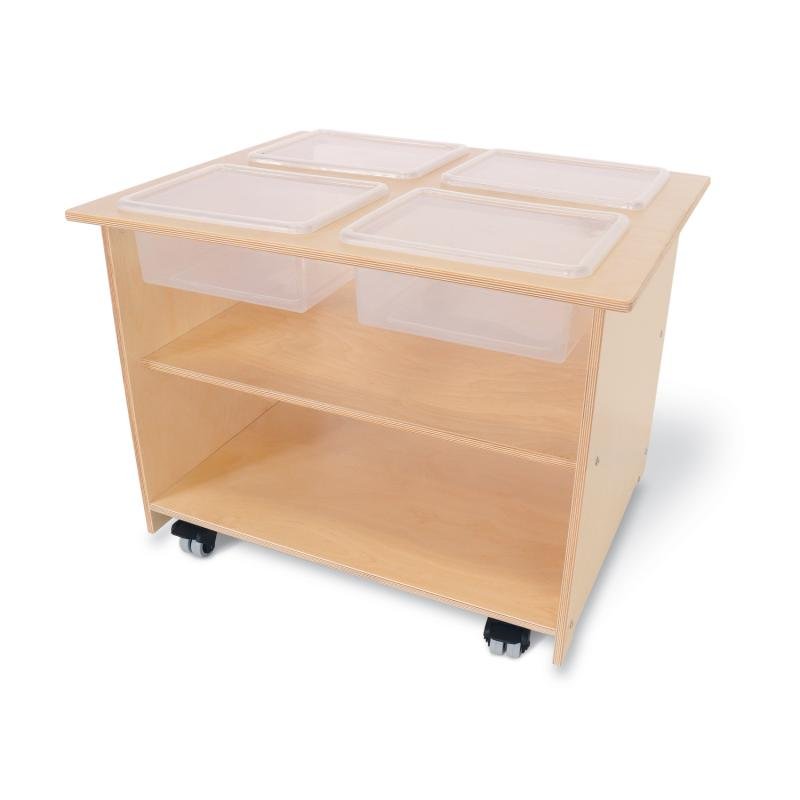 Whitney Brothers Mobile Sensory Table With Trays And Lids (Whitney Brothers WHT-WB1775) - SchoolOutlet