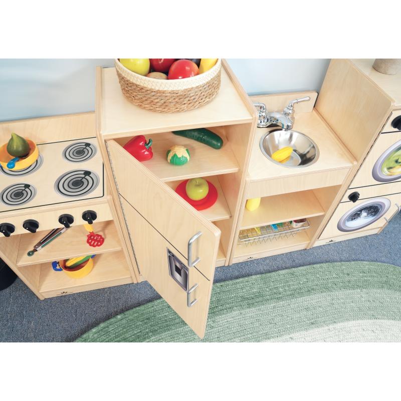 Whitney Brothers Let's Play Toddler Kitchen Ensemble - Natural - SchoolOutlet