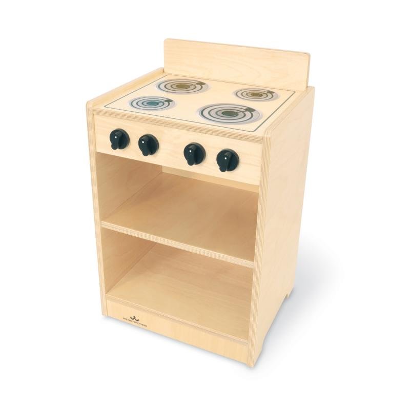 Whitney Brothers Let's Play Toddler Stove - Natural - SchoolOutlet