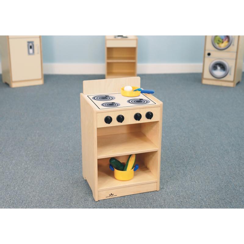 Whitney Brothers Let's Play Toddler Stove - Natural - SchoolOutlet
