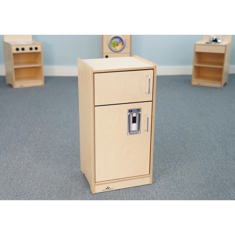 Whitney Brothers Let's Play Toddler Refrigerator - Natural - SchoolOutlet