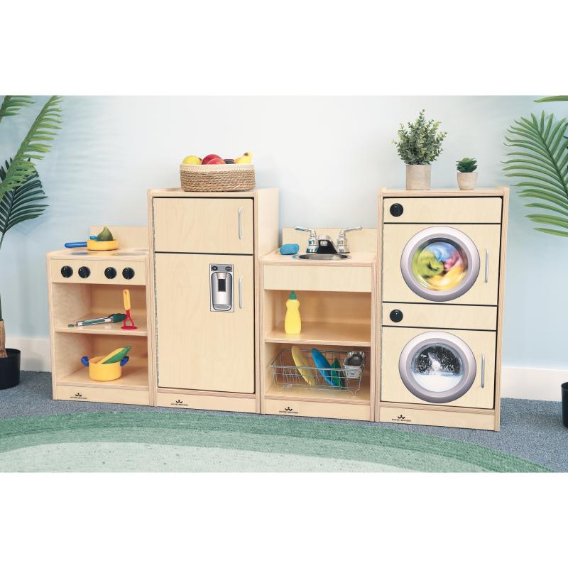 Whitney Brothers Let's Play Toddler Refrigerator - Natural - SchoolOutlet