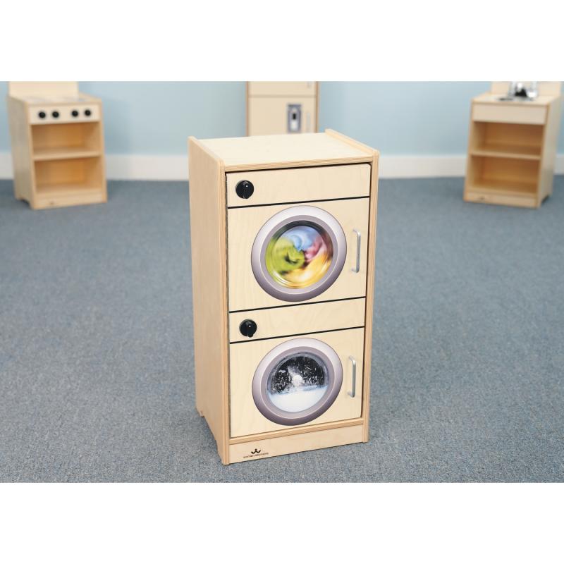 Whitney Brothers Let's Play Toddler Washer/Dryer - Natural - SchoolOutlet