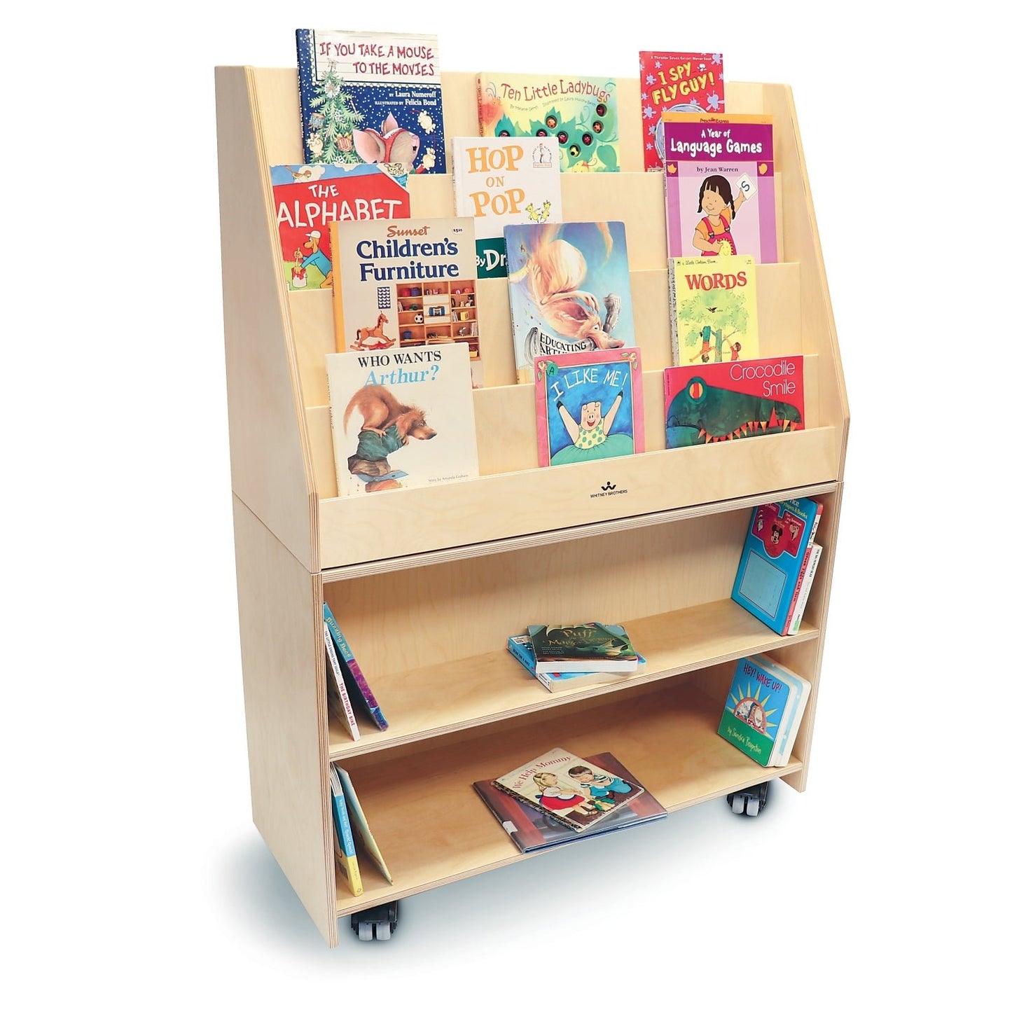 Whitney Brothers Deluxe Mobile Book Library(Whitney Brothers WHT-WB4132) - SchoolOutlet
