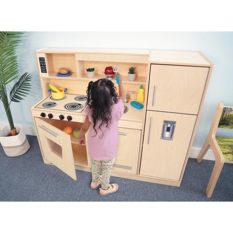 Whitney Brothers Contemporary Kitchen Combo - Natural - SchoolOutlet