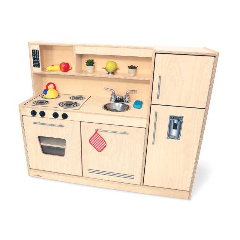 Whitney Brothers Contemporary Kitchen Combo - Natural - SchoolOutlet
