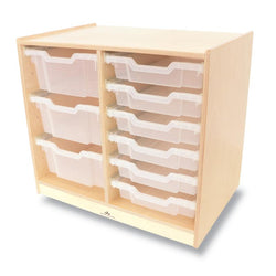 Whitney Brothers Clear Tray Double Column Storage Cabinet(Whitney Brothers WHT-WB7002)