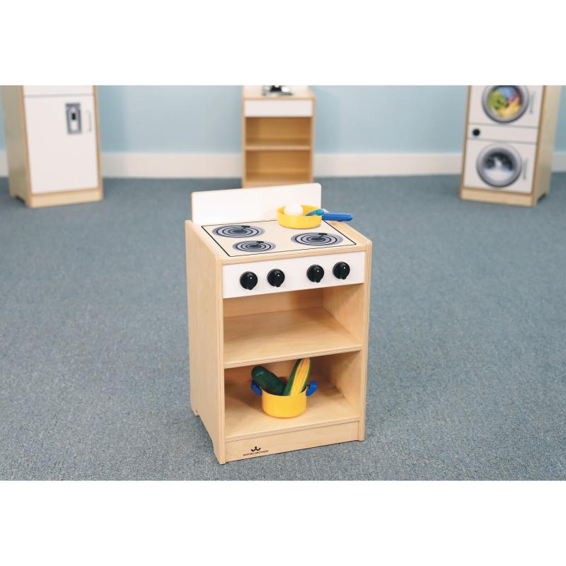 Whitney Brothers Let's Play Toddler Stove - White - SchoolOutlet