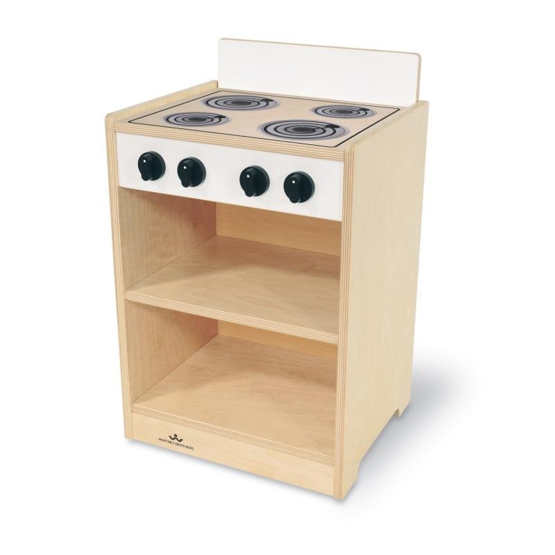 Whitney Brothers Let's Play Toddler Stove - White - SchoolOutlet