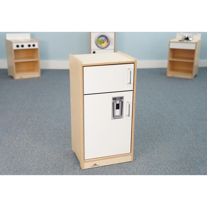 Whitney Brothers Let's Play Toddler Refrigerator - White - SchoolOutlet