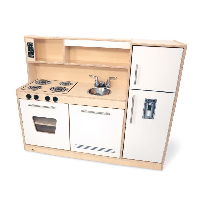 Whitney Brothers Contemporary Kitchen Combo - White - SchoolOutlet