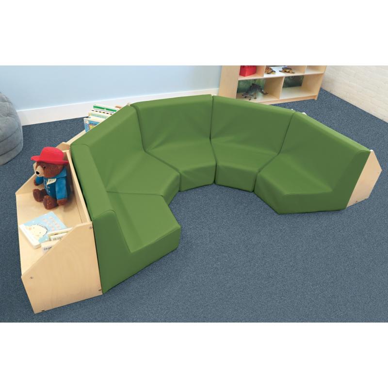 Whitney Brothers Five Section Reading Nook(Whitney Brothers WHT-WB8510) - SchoolOutlet