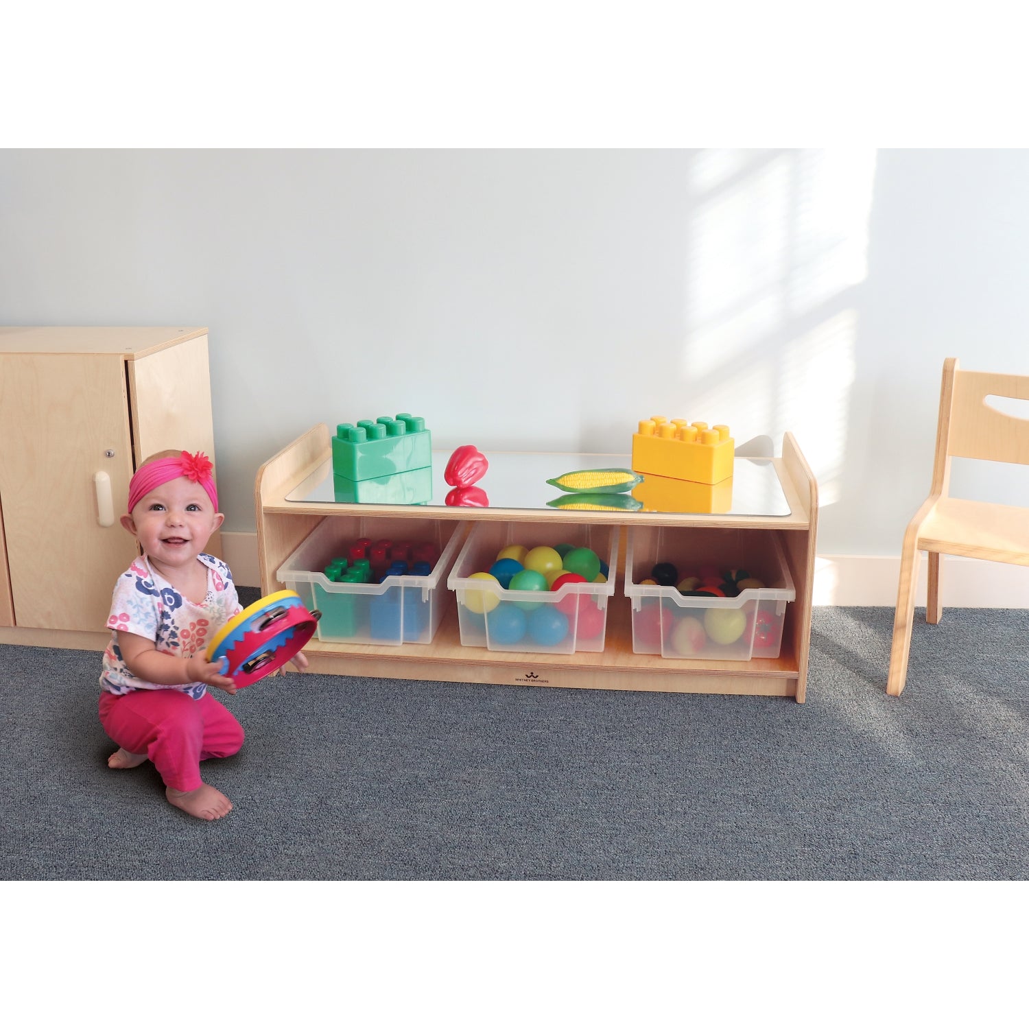 Whitney Brothers Play Table With Mirror Top(Whitney Brothers WHT-WB9960) - SchoolOutlet